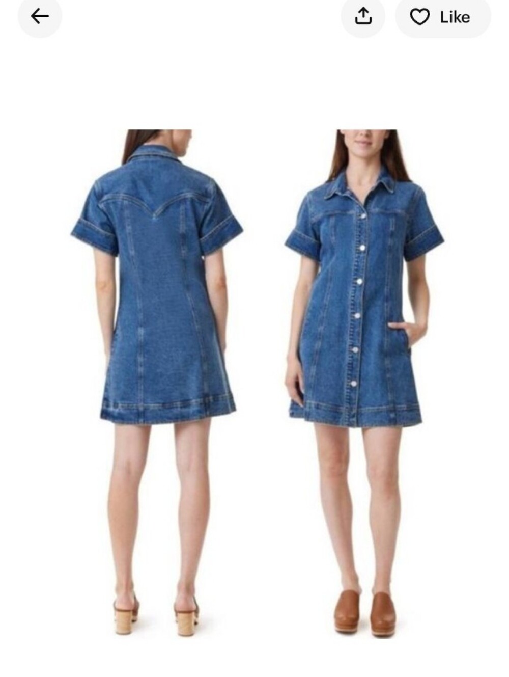 Habitual Blue Washed Denim Dress. Worn Once. Offers Welcomed!